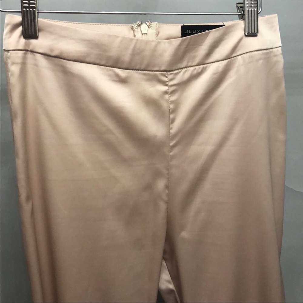 JLUXLABEL Satin Pants in Champagne Pops